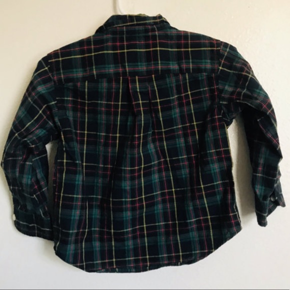 RALPH LAUREN Christmas Plaid Button Down Shirt 18m - Picture 3 of 3